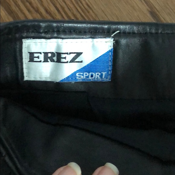 Vintage Erez Sport High Waist Leather Skirt - Picture 2 of 3